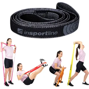 inSPORTline Posilovací guma Rand XXX Strong 208x3,3 cm / 17 kg černá