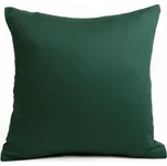 Saténový povlak na polštář 50 x 50 cm - Diana tmavě zelená