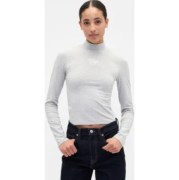 Dámské tričko GAP dámské crop tričko s logem GAP šedá 3473145