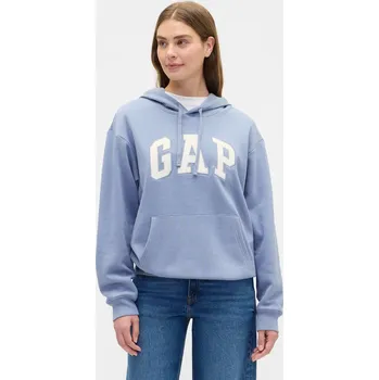 Dámská móda Dámská mikina GAP s kapucí GAP bílá | světle modrá 3473117