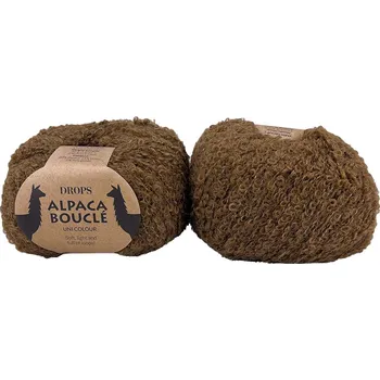 Příze Drops Alpaca Bouclé 8904 kaštan