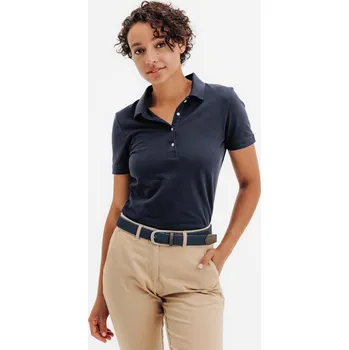 Dámské tričko INESIS Dámské golfové polo s krátkým rukávem MW500 M MODRÁ