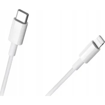 Datový kabel Kabel Rebel USB-C na Apple Lightning, 1 m, bílý