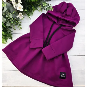 Dívčí šaty Kulišárny Mikinošaty princess MAGENTA VELIKOST: 128