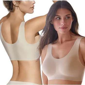 Podprsenka Selene bezešvá podprsenka béžová velikost XXL