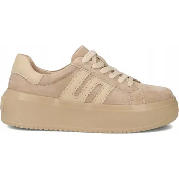 Dámské tenisky Dámské kožené tenisky sportovní boty Filippo na platformě béžové vel. 37