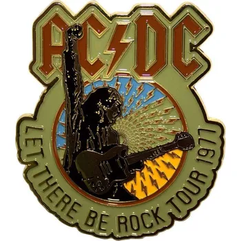 AC/DC Let There Be Rock Tour '77 Odznak 60 mm