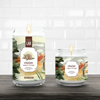 Svíčka Vonná svíčka Magico Foliage velká bílá