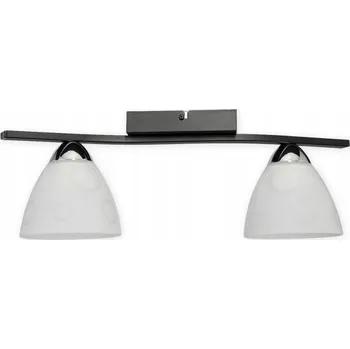 Magni 2-bodové stropní svítidlo - černá matná + chrom - bílá matná + průhledná