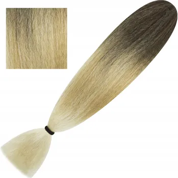 Příčesek Syntetické vlasy Kanekalon Super Soft Ombre Blond, 80 g, 60 cm #T4/27/613