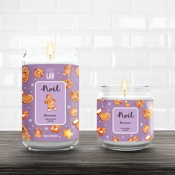 Svíčka Vonná svíčka Douceur velká bílá