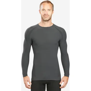 Pánské tričko WEDZE Pánské lyžařské spodní tričko 900 XS ČERNÁ|ŠEDÁ