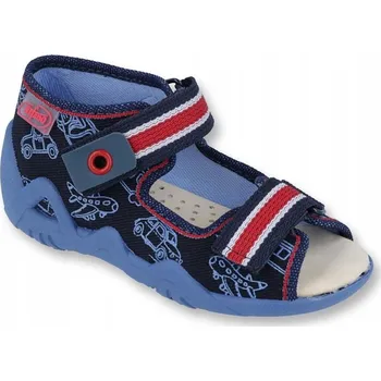 Chlapecké sandály Befado dětské sandály textilní modré velikost 19