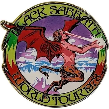 Pánské ponožky Black Sabbath World Tour 1978 Odznak 35 mm