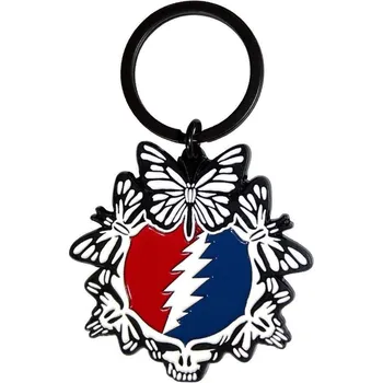 Grateful Dead Steal Your Face Butterflies Klíčenka