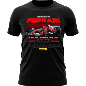 TRIČKO FERRARI PÁNSKÉ F1 T-SHIRT FERRARI SF-25 DÁREK PRO MUŽE FANOUŠKA