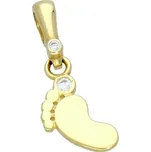 Goldstore Zlatý lesklý přívěsek dětská nožička Váha: 0.60 g