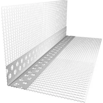 Stavební profil Hliníkový roh s koelnerovou síťovinou 7x7 250 cm Rohy s mřížkou