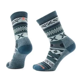 Dámské termo ponožky Smartwool Everyday Cozy Cabin Games Crew Socks Uni, Twilight Blue