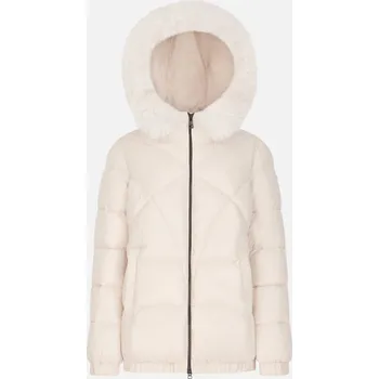 Krémová dámská zimní bunda Geox Backsie GEOX krémová 3473090