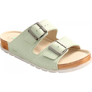 Pracovní obuv SANTÉ N/211/1/097/SP / Dámské zdravotní pantofle - zelená 39