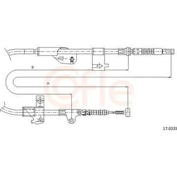 Auto-moto Tažné lanko, parkovací brzda COFLE 17.0235