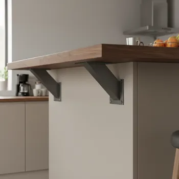 Nábytkové kování Interex design Barová konzola INEZ 45°/ Antracit