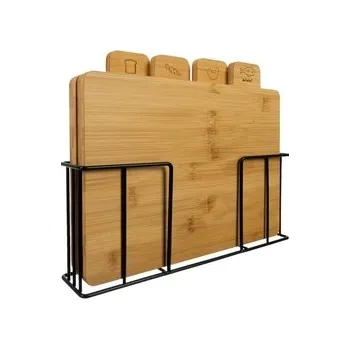 Kuchyňské prkénko Bambusové krájecí prkénko - 4 ks. Ruhhy 19338