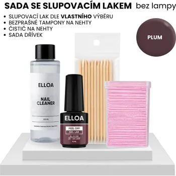 Lak na nehty Sada se slupovacím lakem bez lampy Zvolte barvu: Plum