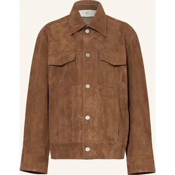 Dámský blejzr Ami Paris Dámská Kožená Bunda, hnědá, 38