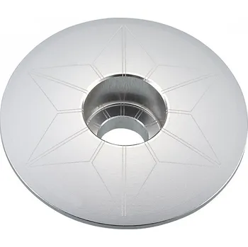 Hlavové složení víčko řízení Supacaz Star Capz eloxované chromované (víčko řízení Supacaz Star Capz eloxované chromované)