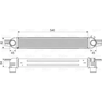 Chladič motoru Chladič turba VALEO 818545