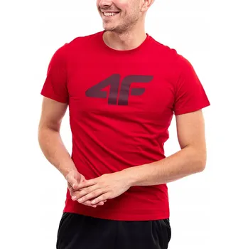 Pánské tričko TRIČKO TRIČKO 4F ČERVENÉ H4L22 TSM353 62S r M