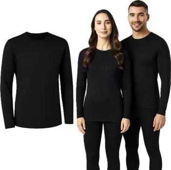 Pánské tričko Termoaktivní tričko s dlouhým rukávem unisex M černé