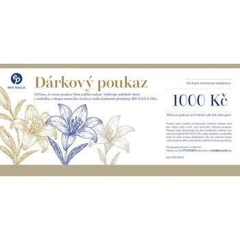 BIO NAILS Dárkový poukaz 1000 Kč