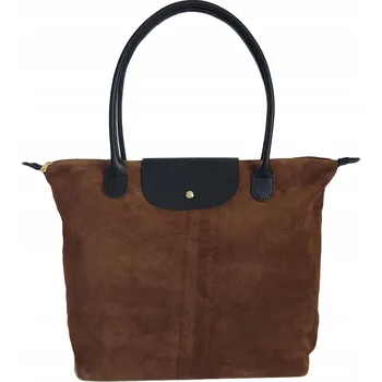 Kabelka Vera Pelle kabelka vak z pravé semišové kůže – béžová