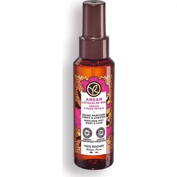Parfemovaný sprej na tělo a vlasy Argan & bio růže z Maroka Bain de Nature 100 ml od Yves Rocher