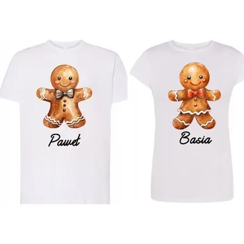 Vánoční personalizovaná trička pro páry Vánoční Perníky + jméno S