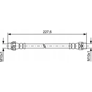 Brzdová hadice Bosch 1 987 481 582 Brzdová hadice