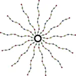 Sirius LED řetěz Knirke Vánoční stromek 2,1m (273 LED světel)