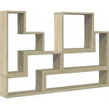 police Nástěnná police z dřevotřísky, Dub Sonoma, 96x12x64 cm