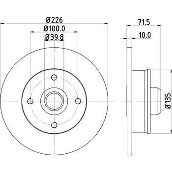 Brzdový kotouč Brzdový kotouč MINTEX MDC502