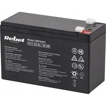 Trakční baterie Akumulátor Rebel 12 V 7,5 Ah