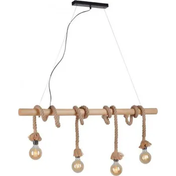 LEUCHTEN DIRECT Závěsné svítidlo, 4-ramenné, rustikální, námořnické, retro LD 15483-18