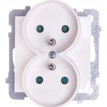 Elektrická zásuvka Ospel béžová nástěnná Elektrická Zásuvka