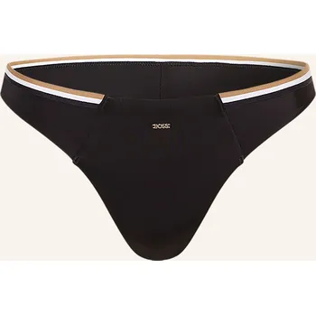 Dámské plavky Boss Dámské Brazilské Bikiny Iconic, černá / béžová / bílá, 34