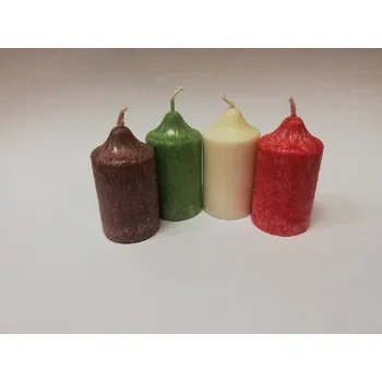 Svíčka Svíčka vonná z palmového vosku - sada 4 adventních svíček - č.2