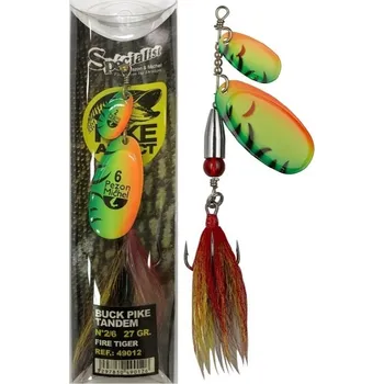 Umělá nástraha Rotačky Buck Pike Tandem 27g - Full Silver