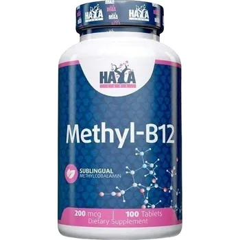 Haya Labs Methyl-B12 Vitamin B12 200 mcg, Třešeň - 100 tablet