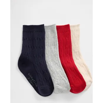 Dětské pletené ponožky GAP, 4 páry GAP modrá | šedá | krémová | červená | vícebarevná 3473102